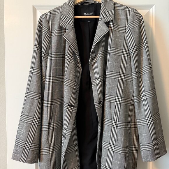 Madewell Plaid Oversized Blazer - Picture 4 of 4